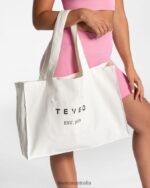Accessories TEVEO TOTE BAG Off White Women 2HL08D1 - Image 2