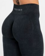 Clothing TEVEO Acid Covert Scrunch Leggings Black Women 2HL08D49 - Image 4