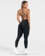 Clothing TEVEO Acid Covert Scrunch Leggings Black Women 2HL08D49 - Image 5