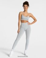 Clothing TEVEO Acid Covert Scrunch Leggings Light gray Women 2HL08D50 - Image 5