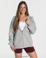 Clothing TEVEO Candy Oversized Jacket Light gray Women 2HL08D10 - Image 2