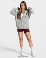 Clothing TEVEO Candy Oversized Jacket Light gray Women 2HL08D10 - Image 3