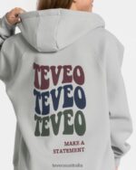 Clothing TEVEO Candy Oversized Jacket Light gray Women 2HL08D10 - Image 4