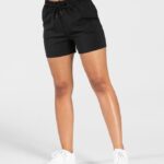 Clothing TEVEO Charming Oversized Short Black Women 2HL08D198
