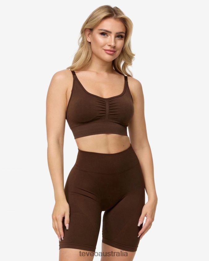 clothing_teveo_charming_scrunch_bh_brown_women_2hl08d315.jpg Clothing TEVEO Charming Scrunch Bh Brown Women 2HL08D315 - Image 1