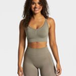 Clothing TEVEO Charming Scrunch Bh Khaki Women 2HL08D316