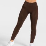 Clothing TEVEO Charming Scrunch Leggings Brown Women 2HL08D72