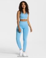Clothing TEVEO Classy Leggings Baby Blue Women 2HL08D73 - Image 3