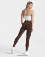 Clothing TEVEO Classy Leggings Dark Brown Women 2HL08D74 - Image 5