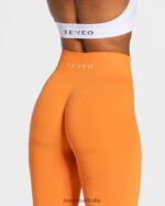Clothing TEVEO Classy Leggings Orange Women 2HL08D78 - Image 4