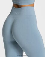 Clothing TEVEO Classy Leggings Steel blue Women 2HL08D82 - Image 4