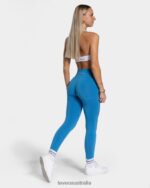 Clothing TEVEO Classy Leggings Summer blue Women 2HL08D81 - Image 5