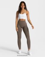 Clothing TEVEO Classy Leggings Taupe Women 2HL08D83 - Image 3