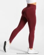 Clothing TEVEO Classy Leggings Wine red Women 2HL08D84 - Image 2
