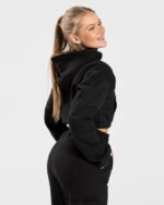 Clothing TEVEO College Zip Hoodie Black Women 2HL08D41 - Image 2