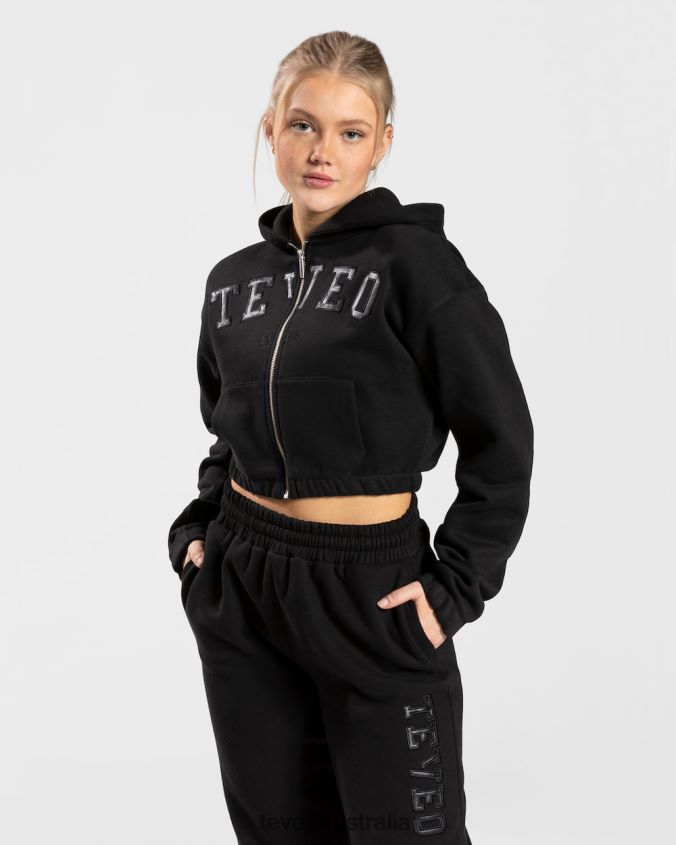 clothing_teveo_college_zip_hoodie_black_women_2hl08d41.jpg Clothing TEVEO College Zip Hoodie Black Women 2HL08D41 - Image 1