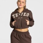 Clothing TEVEO College Zip Hoodie Dark brown Women 2HL08D42