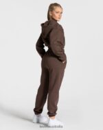 Clothing TEVEO College Zip Hoodie Dark brown Women 2HL08D42 - Image 5