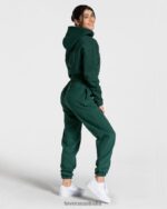 Clothing TEVEO College Zip Hoodie Dark green Women 2HL08D34 - Image 5