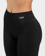 Clothing TEVEO Elegant Scrunch Leggings Black Women 2HL08D154 - Image 4