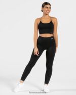 Clothing TEVEO Elegant Strap Top Black Women 2HL08D412 - Image 3