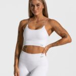 Clothing TEVEO Elegant Strap Top White Women 2HL08D414