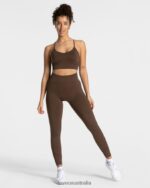 Clothing TEVEO Elevate Leggings Dark brown Women 2HL08D52 - Image 3