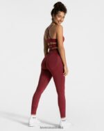 Clothing TEVEO Elevate Leggings Wine red Women 2HL08D55 - Image 5