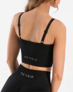 Clothing TEVEO Essential V-Top Black Women 2HL08D386 - Image 4
