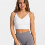 Clothing TEVEO Essential V-Top White Women 2HL08D385