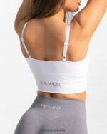 Clothing TEVEO Essential V-Top White Women 2HL08D385 - Image 4