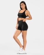 Clothing TEVEO Everyday Backless Top Black Women 2HL08D428 - Image 3