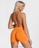 Clothing TEVEO Everyday Backless Top Orange Women 2HL08D426 - Image 2