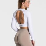 Clothing TEVEO Everyday Cut Out Longsleeve White Women 2HL08D166