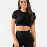 Clothing TEVEO Everyday Cut Out T-Shirt Black Women 2HL08D488