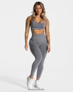 Clothing TEVEO Evolution V2 Leggings Gray Women 2HL08D158 - Image 3