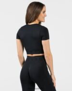 Clothing TEVEO Focus Crop Top Black Women 2HL08D459 - Image 2