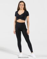 Clothing TEVEO Focus Crop Top Black Women 2HL08D459 - Image 3