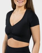 Clothing TEVEO Focus Crop Top Black Women 2HL08D459 - Image 4