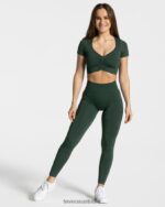 Clothing TEVEO Focus Crop Top Dark green Women 2HL08D455 - Image 3