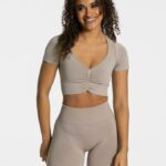 Clothing TEVEO Focus Crop Top Dust Women 2HL08D487