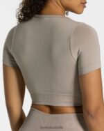 Clothing TEVEO Focus Crop Top Dust Women 2HL08D487 - Image 4