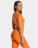 Clothing TEVEO Focus Crop Top Orange Women 2HL08D457 - Image 2