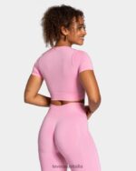Clothing TEVEO Focus Crop Top Pink Women 2HL08D458 - Image 2