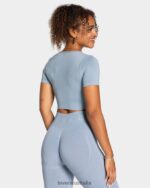 Clothing TEVEO Focus Crop Top Steel Blue Women 2HL08D460 - Image 2