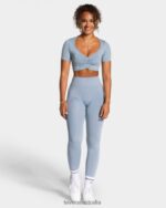 Clothing TEVEO Focus Crop Top Steel Blue Women 2HL08D460 - Image 5