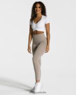 Clothing TEVEO Focus Crop Top White Women 2HL08D462 - Image 3