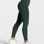 Clothing TEVEO Focus Scrunch Leggings Dark green Women 2HL08D165