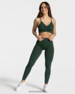 Clothing TEVEO Focus Scrunch Leggings Dark green Women 2HL08D165 - Image 3