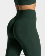 Clothing TEVEO Focus Scrunch Leggings Dark green Women 2HL08D165 - Image 4